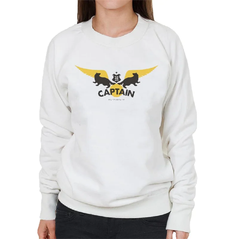 fitted workout hoodieHarry Potter Golden Snitch Captain Hufflepuff Women's Sweatshirt