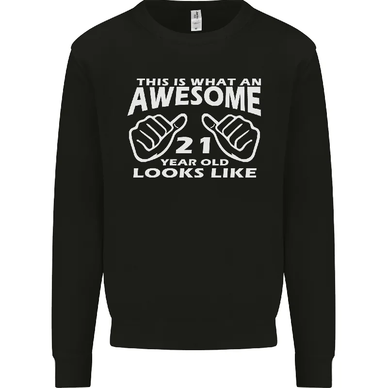 fashion sportswear hoodie21st Birthday 21 Year Old This Is What Mens Sweatshirt Jumper