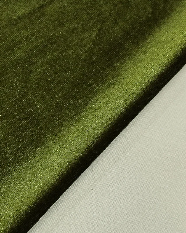 casual summer dressDARK GREEN PLAIN VELVET LYCRA FABRIC ( WIDTH 58 INCHES )