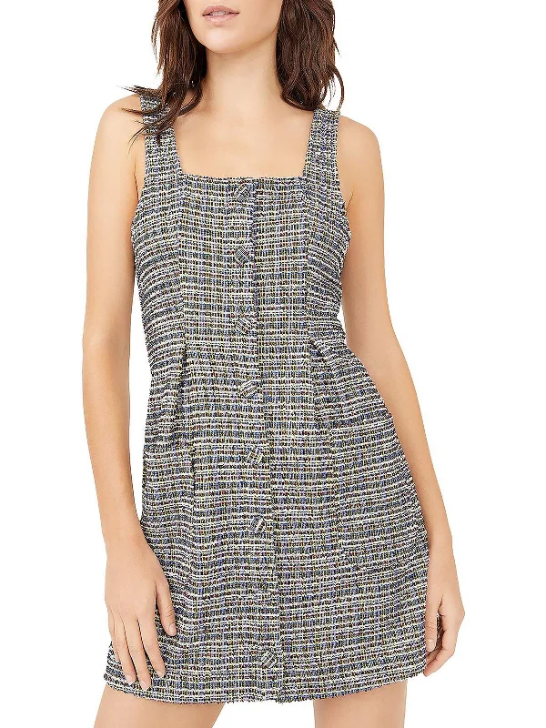 casual dressWomens Woven Mini Sheath Dress