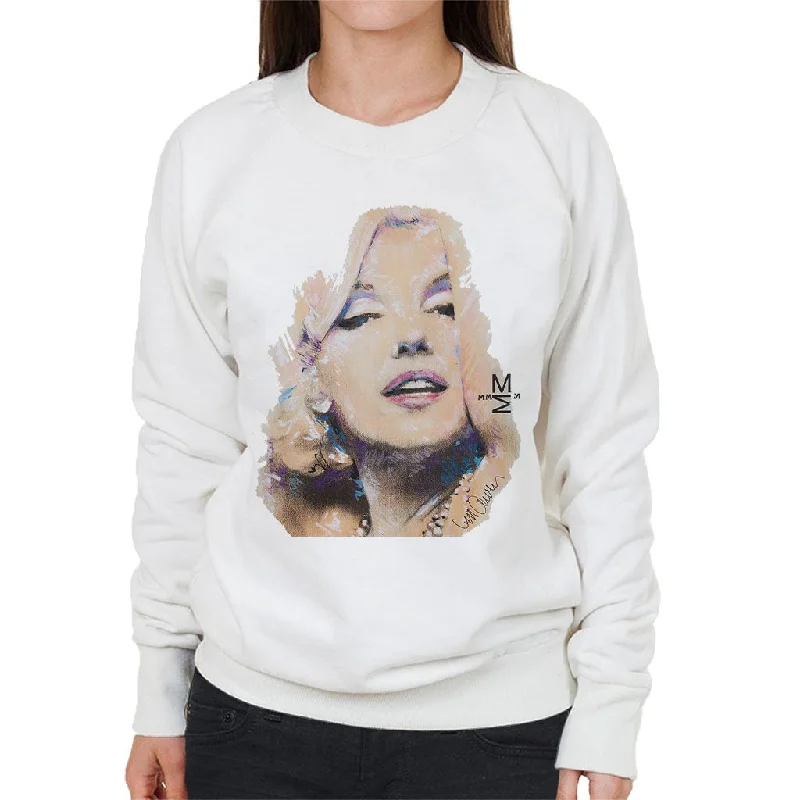 premium gym hoodieSidney Maurer Original Portrait Of Marilyn Monroe Women's Sweatshirt