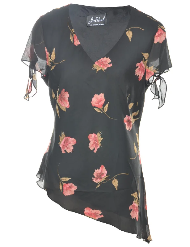 lightweight outerwearFloral Printed Top - M