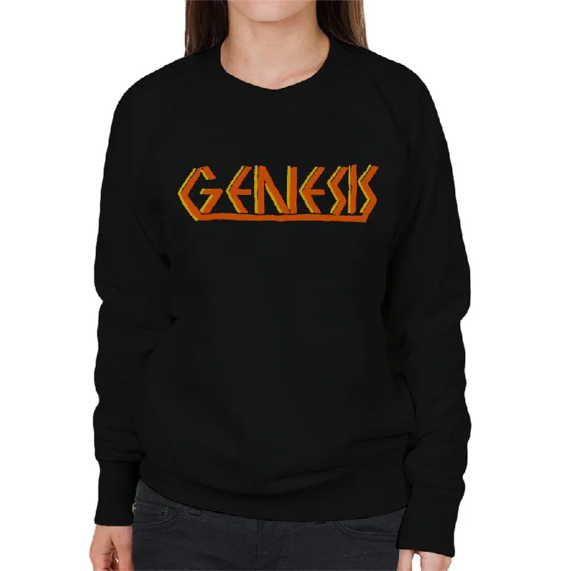 lightweight workout sweatshirtGenesis Band Vintage Orange Logo Women's Sweatshirt