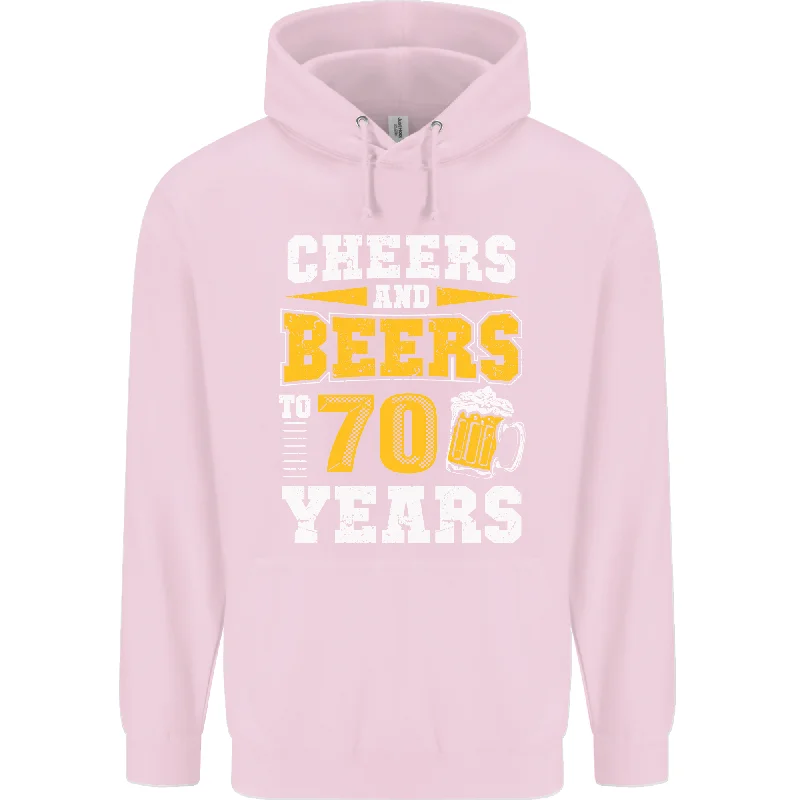 slim fit hoodie70th Birthday 70 Year Old Funny Alcohol Mens 80% Cotton Hoodie