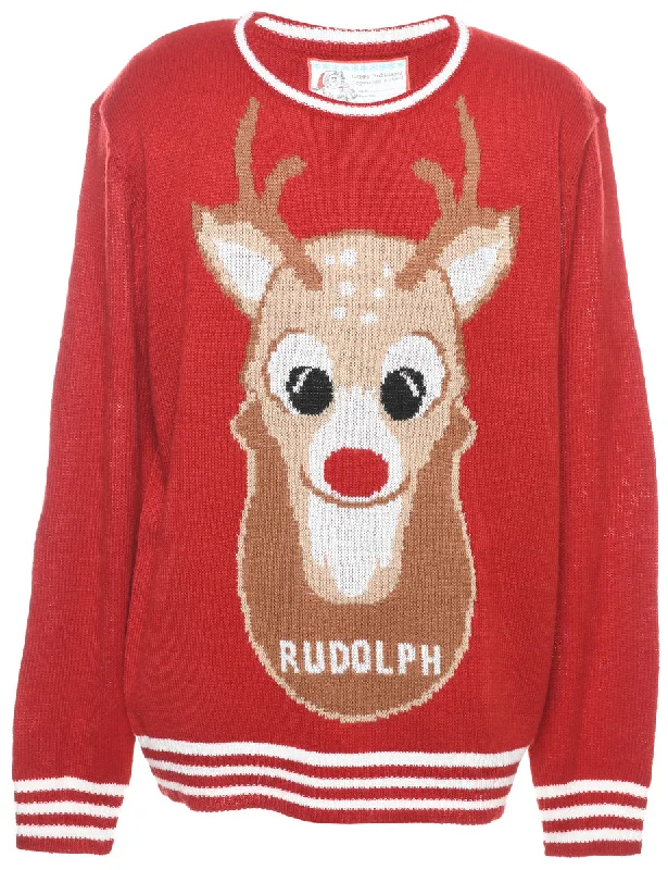 graphic coatRudolph Christmas Jumper - XL