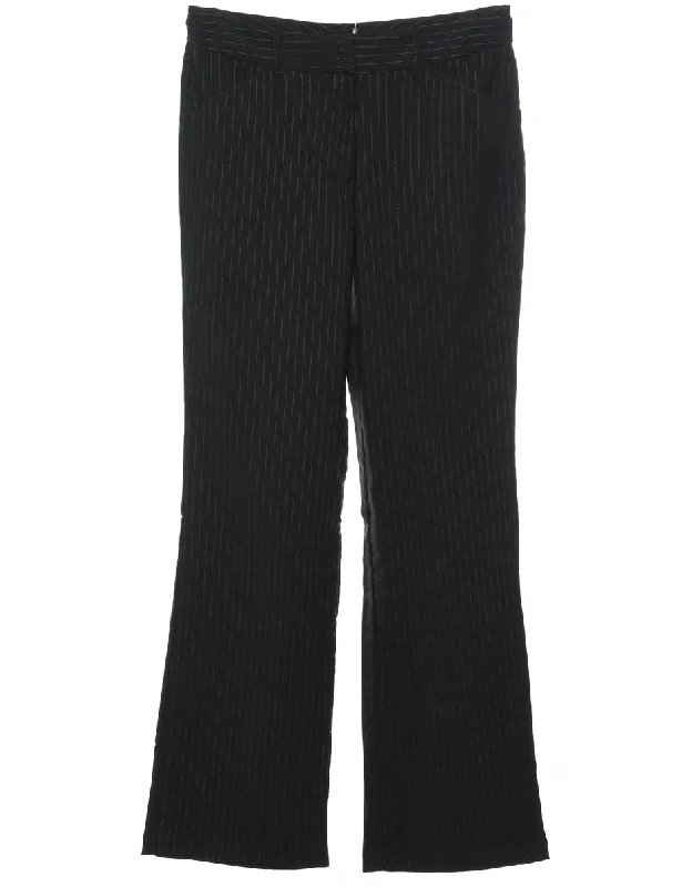 long-sleeve coatPinstripes Black Trousers - W30 L31