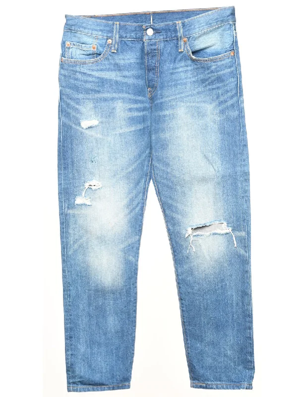 fitted coatDistressed Levi's Jeans - W32 L28