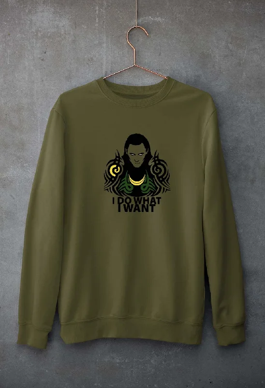 graphic gym sweatshirtLoki Unisex Sweatshirt for Men/Women