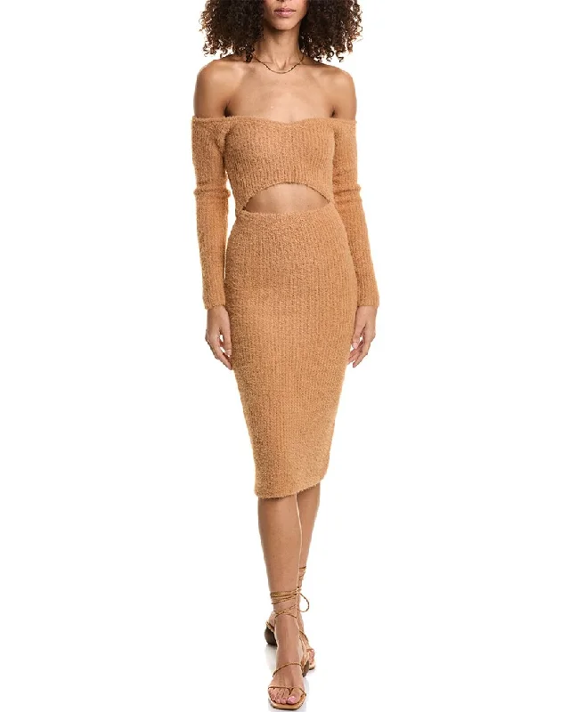 vintage-inspired dressAFRM Muni Sweater Midi Dress