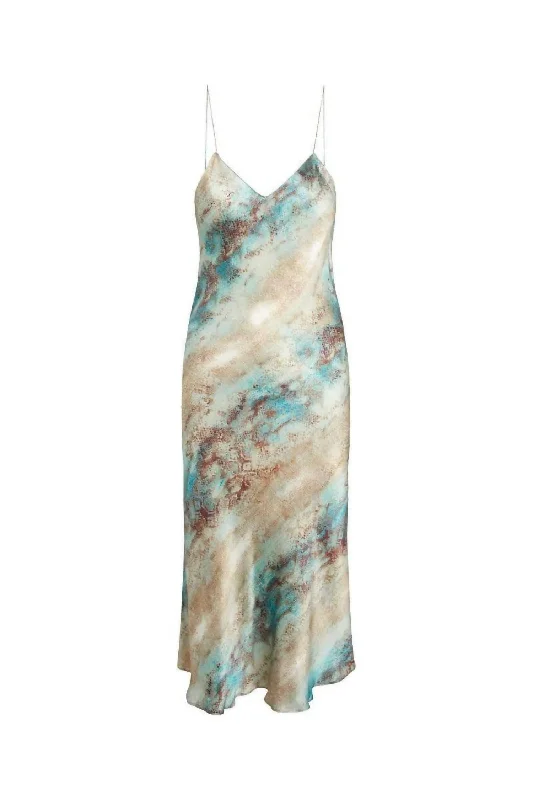 printed dressCeleste Dress In Aqua Snake