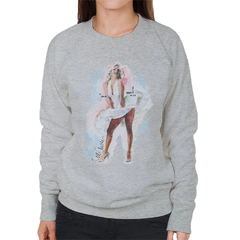 casual workout hoodieSidney Maurer Original Portrait Of Marilyn Monroe Skirt Women's Sweatshirt