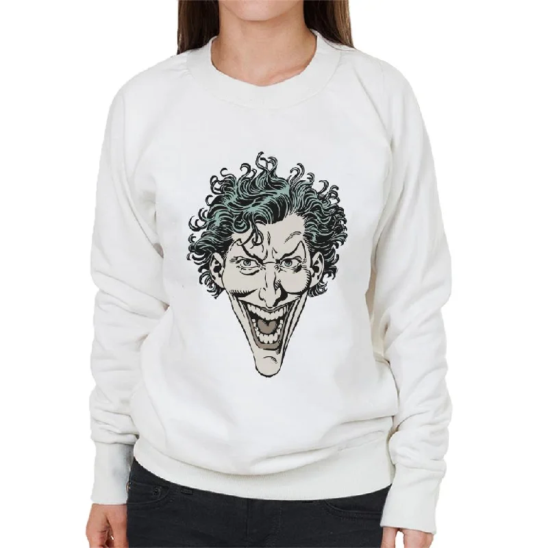 lightweight fitness hoodieBatman The Joker Character Head Women's Sweatshirt