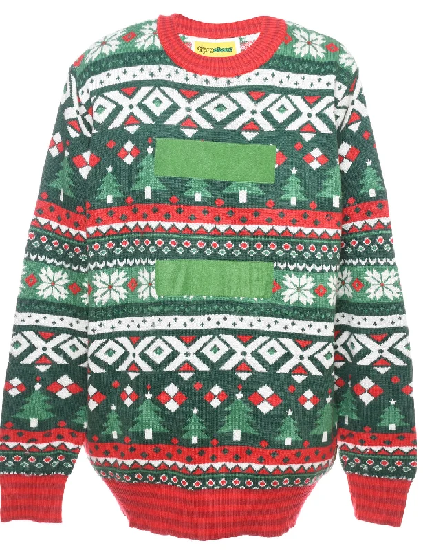 oversized coatFestive Season Christmas Jumper - L