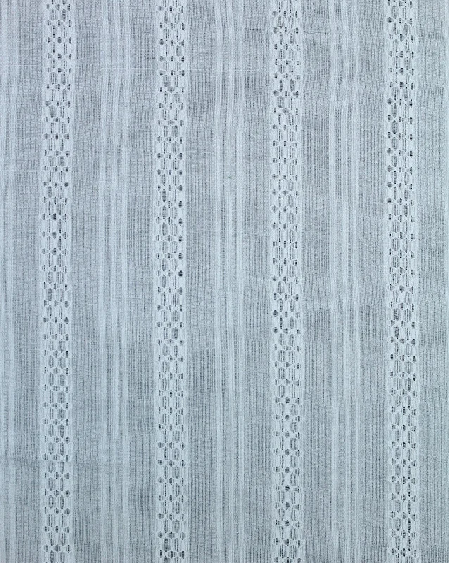 chic slip dressWhite Stripe Design Cotton Dobby Fabric