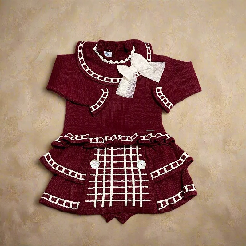 formal dressDark Red Sweater and Skirt