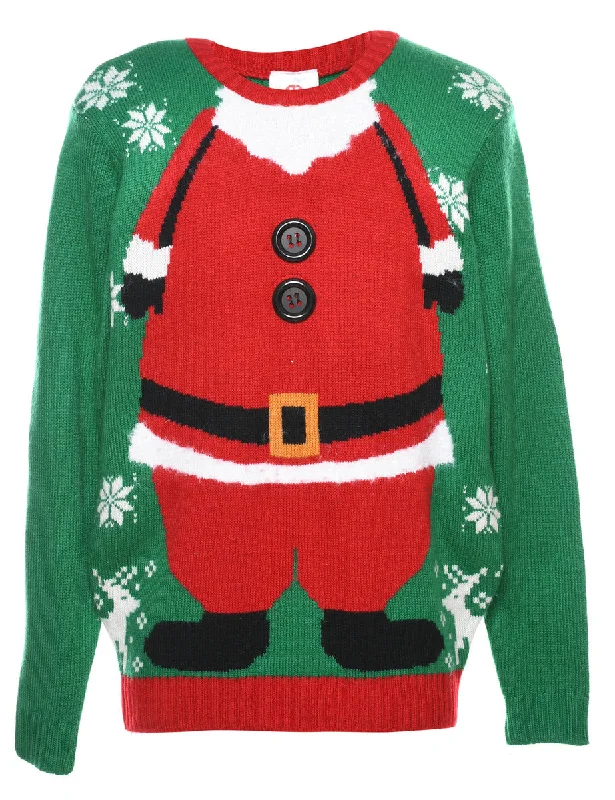 chic padded coatSanta Claus Christmas Jumper - M