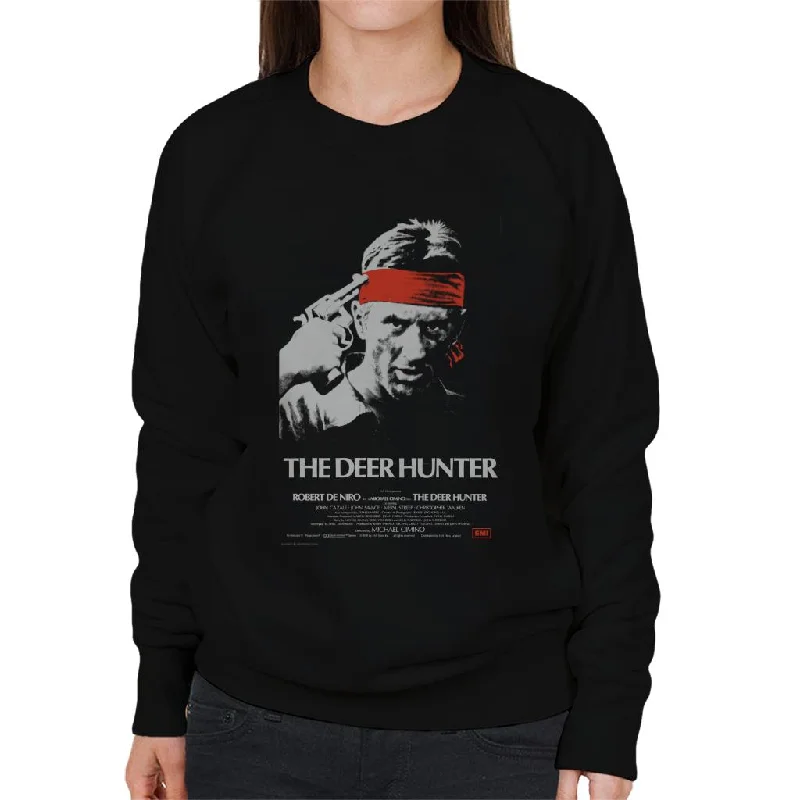 sleek sports hoodieThe Deer Hunter Russian Roulette Poster Women's Sweatshirt