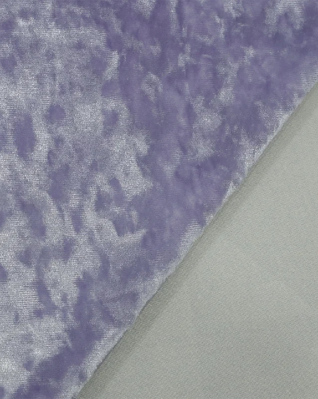 casual summer dressLAVENDER PLAIN CRUSH VELVET LYCRA FABRIC ( WIDTH 58 INCHES )