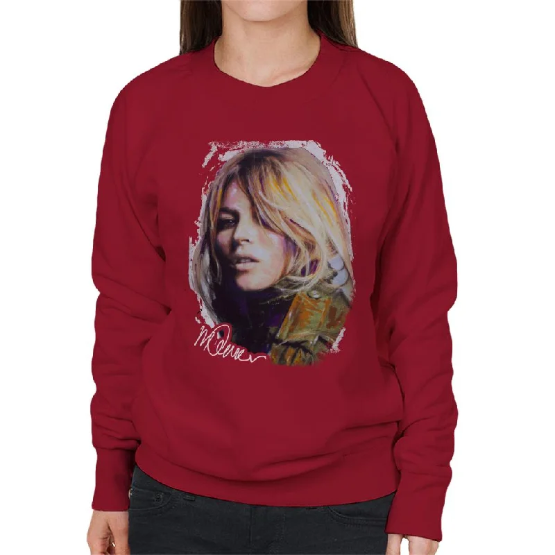 gym ready hoodieSidney Maurer Original Portrait Of Kate Moss Army Jacket Women's Sweatshirt