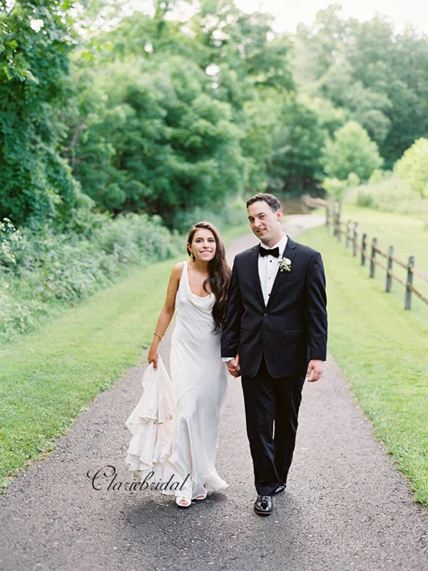 Sneak Peek Sale Simple Chiffon Wedding Dresses, New Wedding Dresses, Bridal Gowns 2019