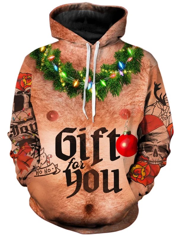 casual hoodie for fallSanta Bod Christmas Unisex Hoodie