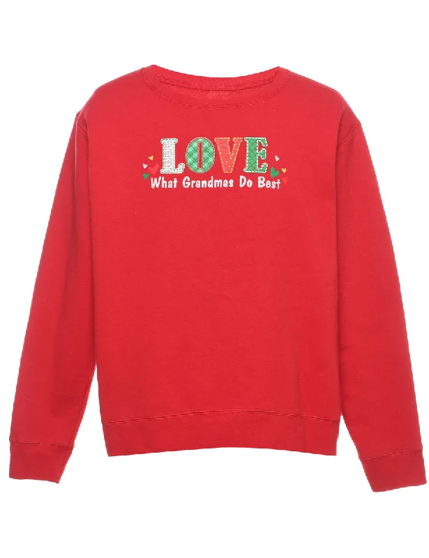 sporty jacketFestive Season Christmas Sweatshirt - XL