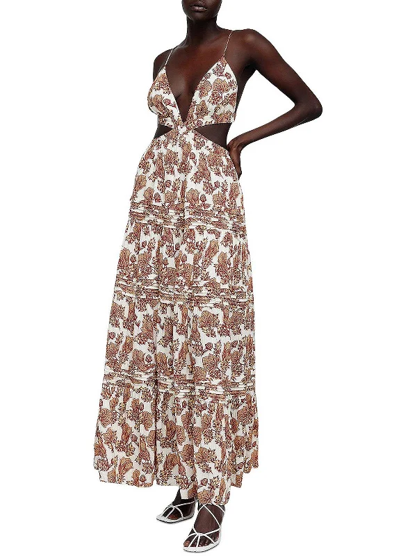 boho dressTilly Womens Printed Long Maxi Dress