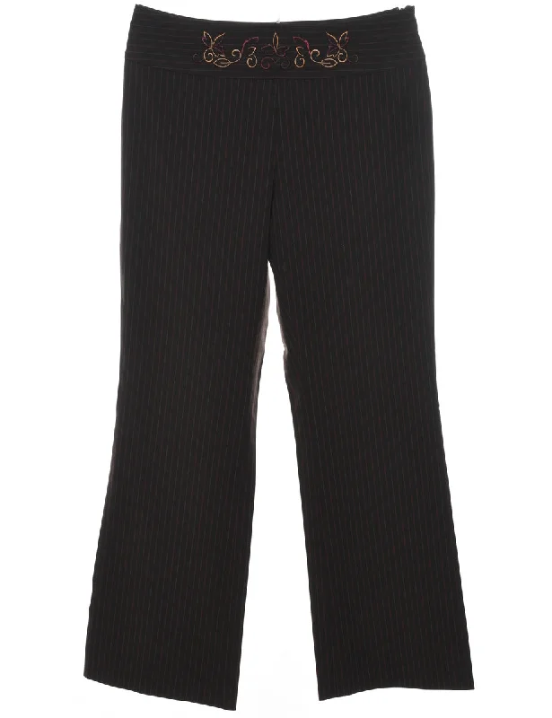 insulated winter jacketDark Brown Striped Trousers - W34 L33