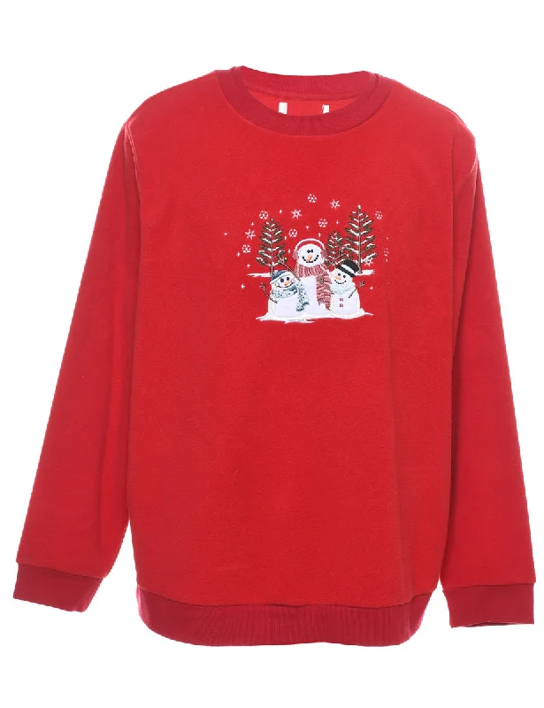 soft shell coatSnowman Christmas Sweatshirt - XL