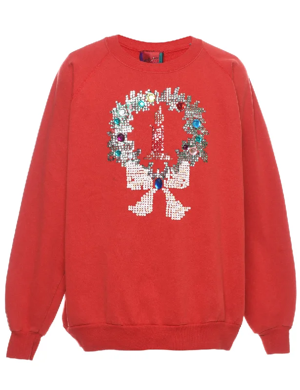 chic outerwearFestive Season Christmas Sweatshirt - XL