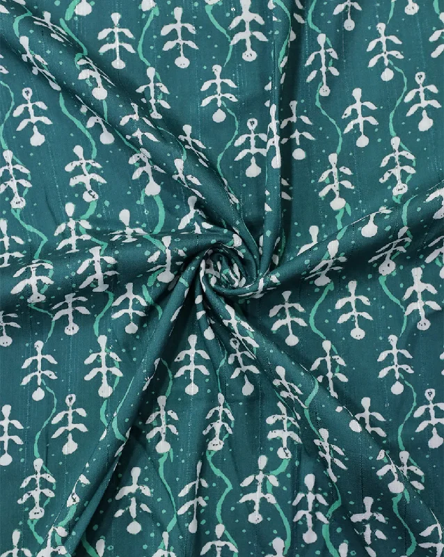 vintage-inspired dressSEA GREEN ABSTRACT DESIGN POLYESTER DIGITAL PRINTED FABRIC (WIDTH 52 INCHES)