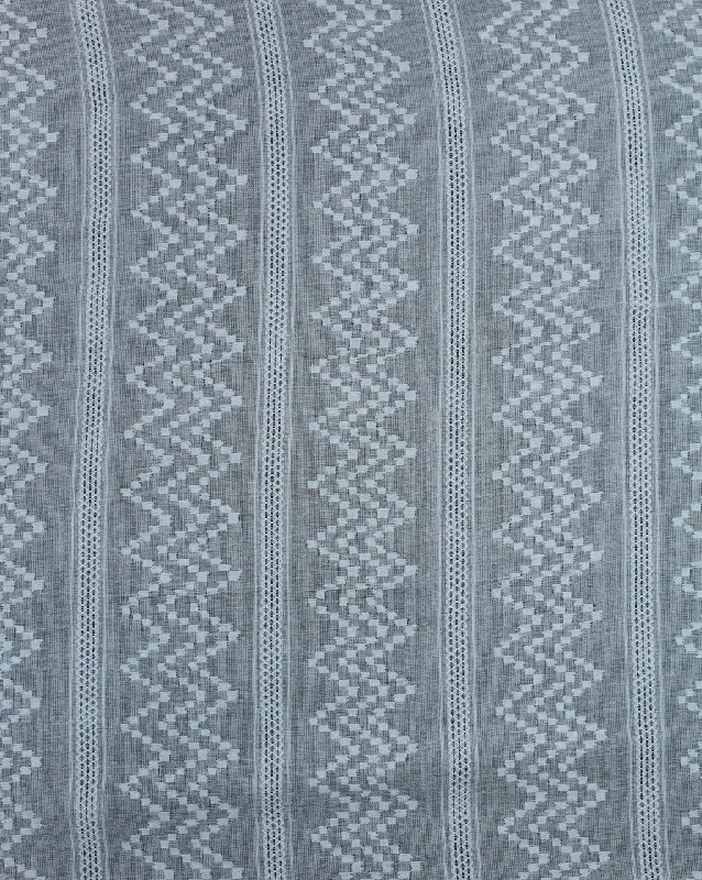 chic dressWhite Chevron Design Cotton Dobby Fabric