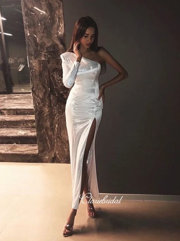 Huge Discounts One Shoulder Long Sleeves Prom Dresses, Fashion Long Prom Dresses, 2020 Prom Dresses Huge Discounts One Shoulder Long Sleeves Prom Dresses, Fashion Long Prom Dresses, 2020 Prom Dresses