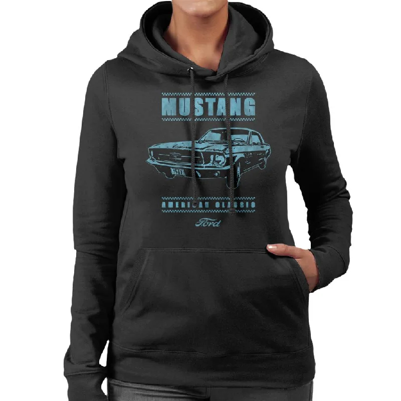 sporty hoodieFord Mustang American Classic Women's Hooded Sweatshirt