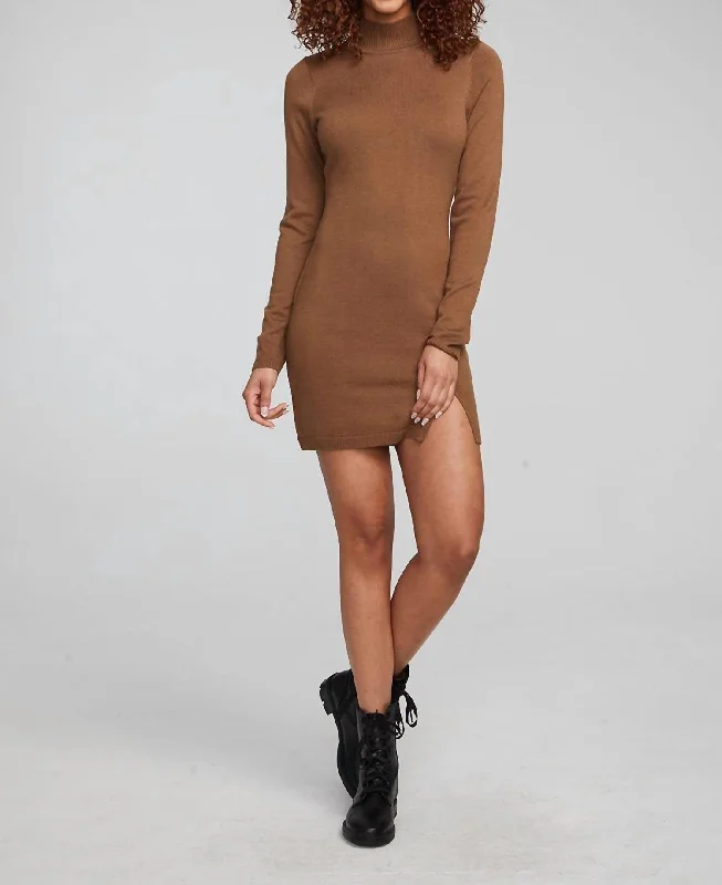 trendy wrap dressEdita Mini Dress In Deep Taupe