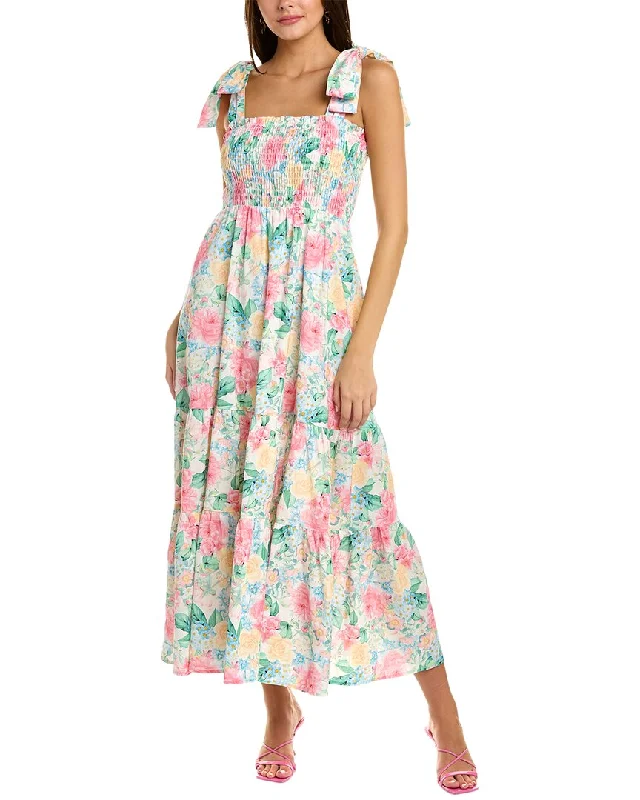 trendy dressKathleen Maeve Emma Linen-Blend Maxi Dress