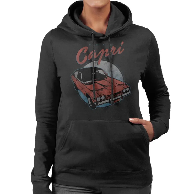 chic hoodieFord Red Capri Women's Hooded Sweatshirt