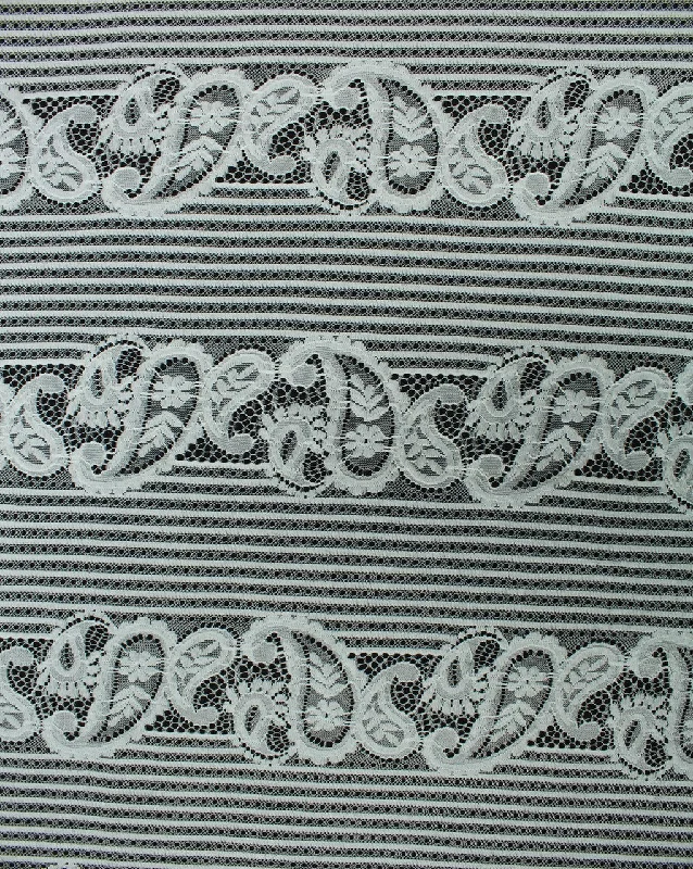 lace-up dressPolyester Paisley Design Lace Cut Work Fabric (RFD)