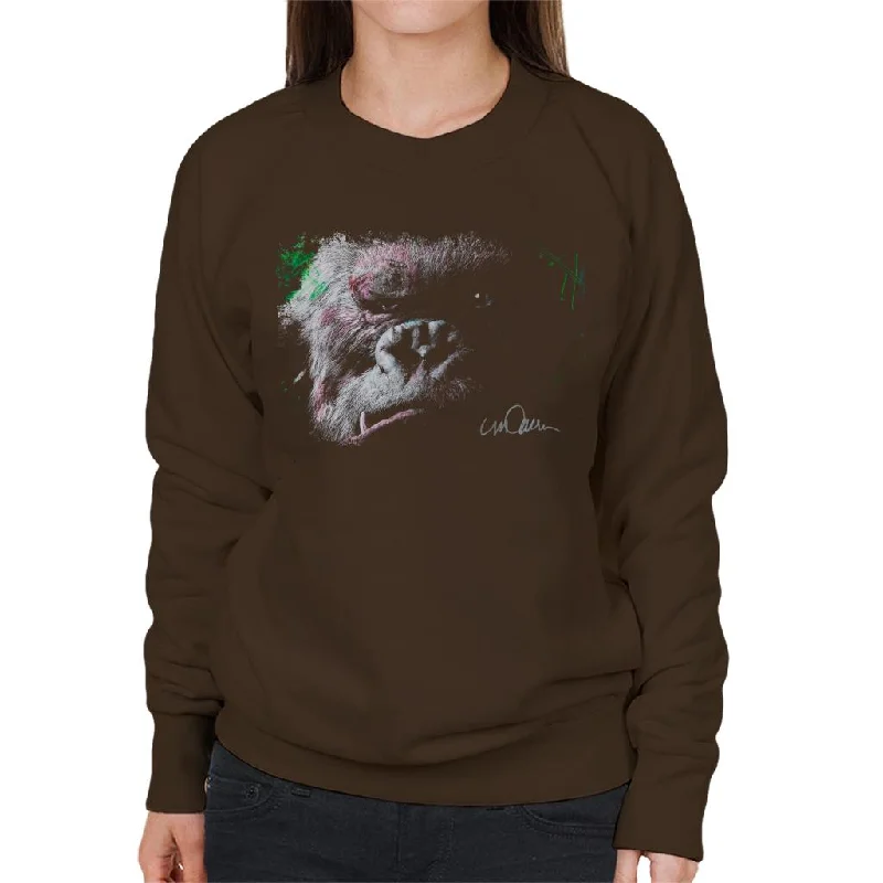 oversized sports sweatshirtSidney Maurer Original Portrait Of King Kong Glare Women's Sweatshirt