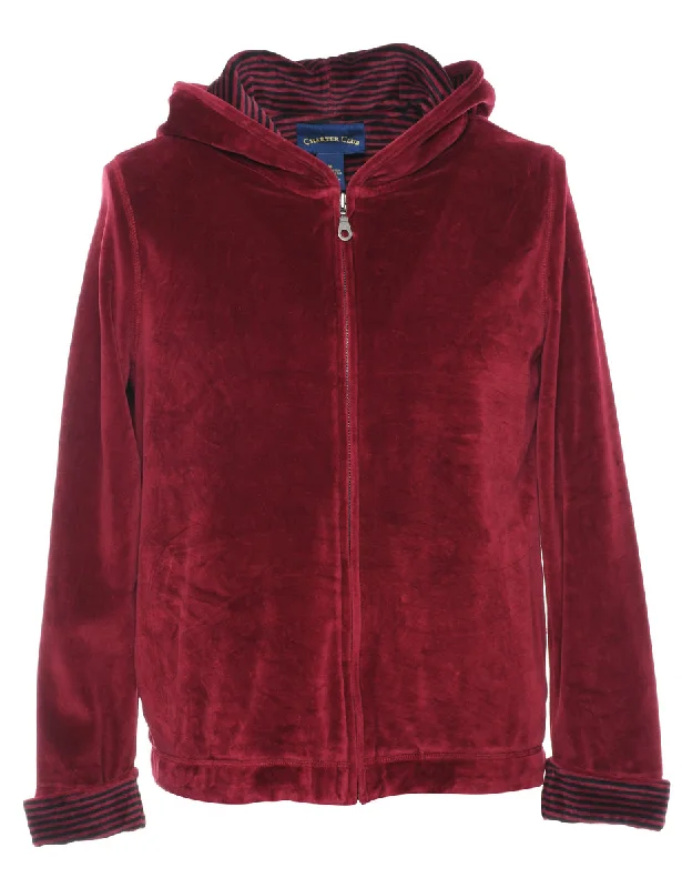 long-sleeve coatVelvet Hooded Sweatshirt - M