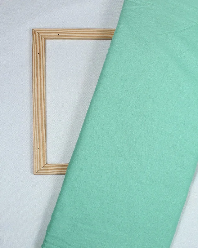 off-shoulder dressPlain Light Green Color Cotton Cambric Fabric