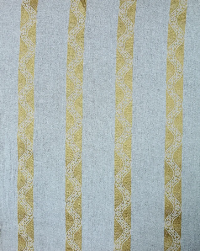 chic wrap dressWhite Golden Design Cotton Dobby Fabric