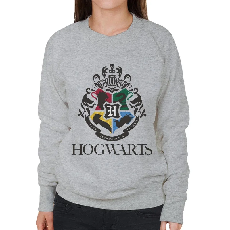 stylish sports hoodieHarry Potter Hogwarts Animal Houses Logo Women's Sweatshirt