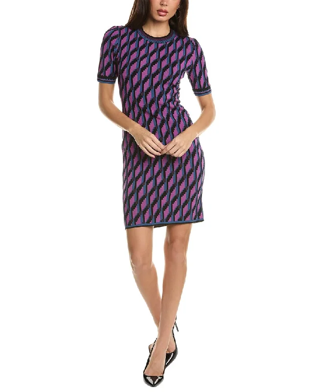 comfy maxi dressDiane von Furstenberg Anahi Wool-Blend Sheath Dress