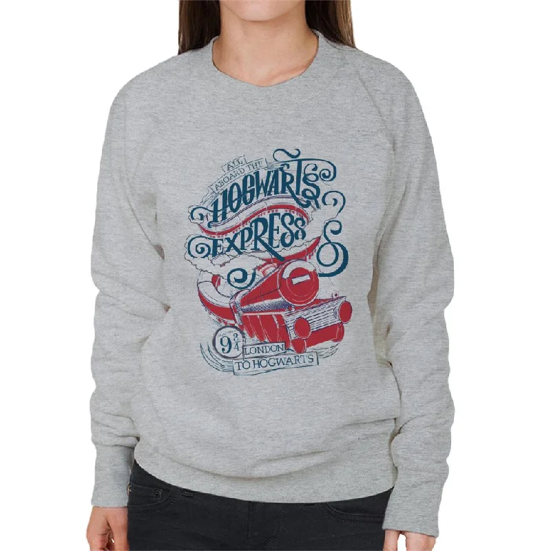 urban sports sweatshirtHarry Potter All Aboard The Hogwarts Express Women's Sweatshirt