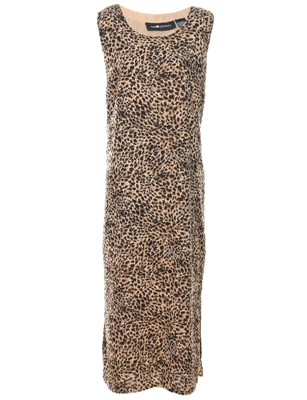 modern outerwearLeopard Print Dress - L