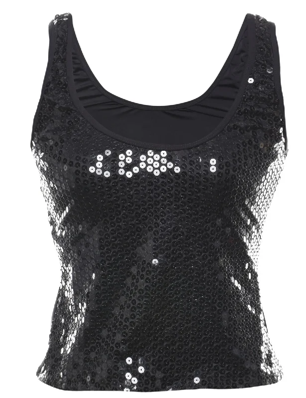 fitted coatSequined Party Top - XS