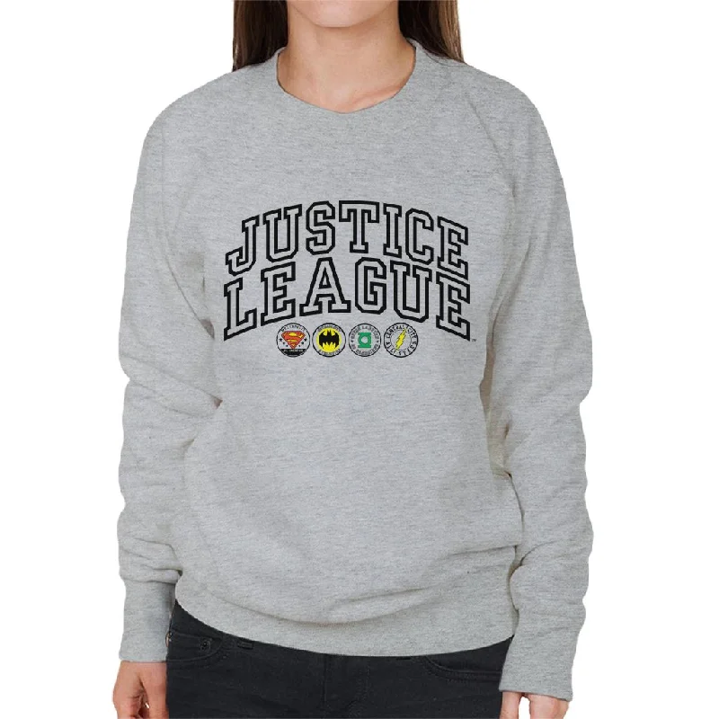 versatile gym hoodieJustice League Emblems Women's Sweatshirt