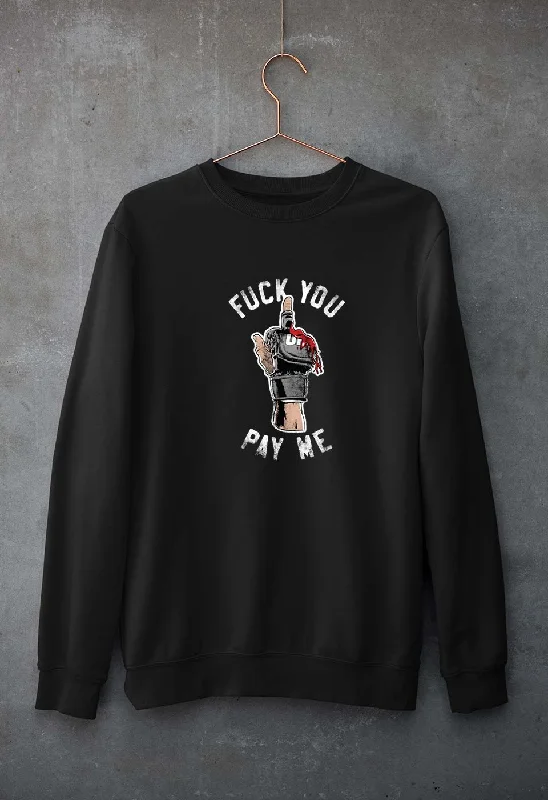 modern athletic hoodieFuck You Pay Me Unisex Sweatshirt for Men/Women