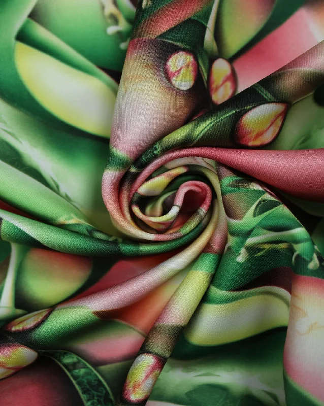 elegant dressMulticolor Abstract Design 4 Polyester Scuba Fabric